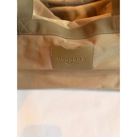 Dockers Beige Rolling Duffel Bag With Telescopic Handle & Multiple Compartments - Picture 13 of 16